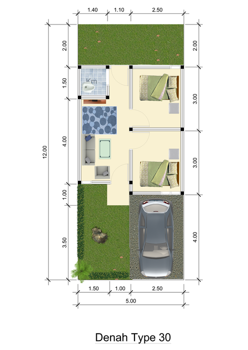 Layout Tipe 30 (subsidi)